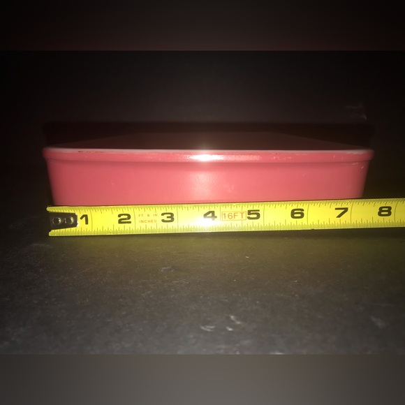 Vintage Pyrex #232 2qt. Lasagna Pan Casserole Dish Dessert Baking Flamingo Pink - Picture 6 of 16